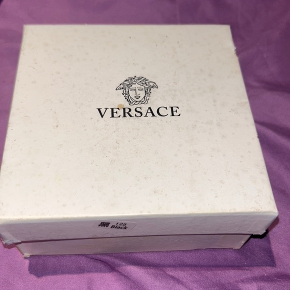 Vintage Italian made in Italy Versace Display Box case minors signs of use white